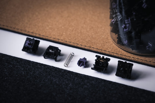 Custom Modded Cherry MX Purple Switches
