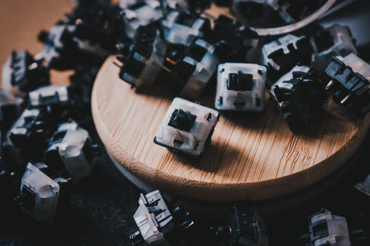 Custom Modded Cherry MX Black Clear Top Switches